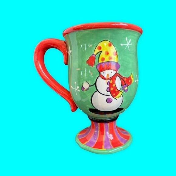Christmas Snowman Cup Mug by Jennifer Brinley Certified International Designer - Picture 2 of 8